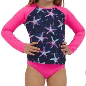 NWT - Lands' End Girls' 3-piece Swim Set
Sizes: 2T, 3T, 4T, 5, 6